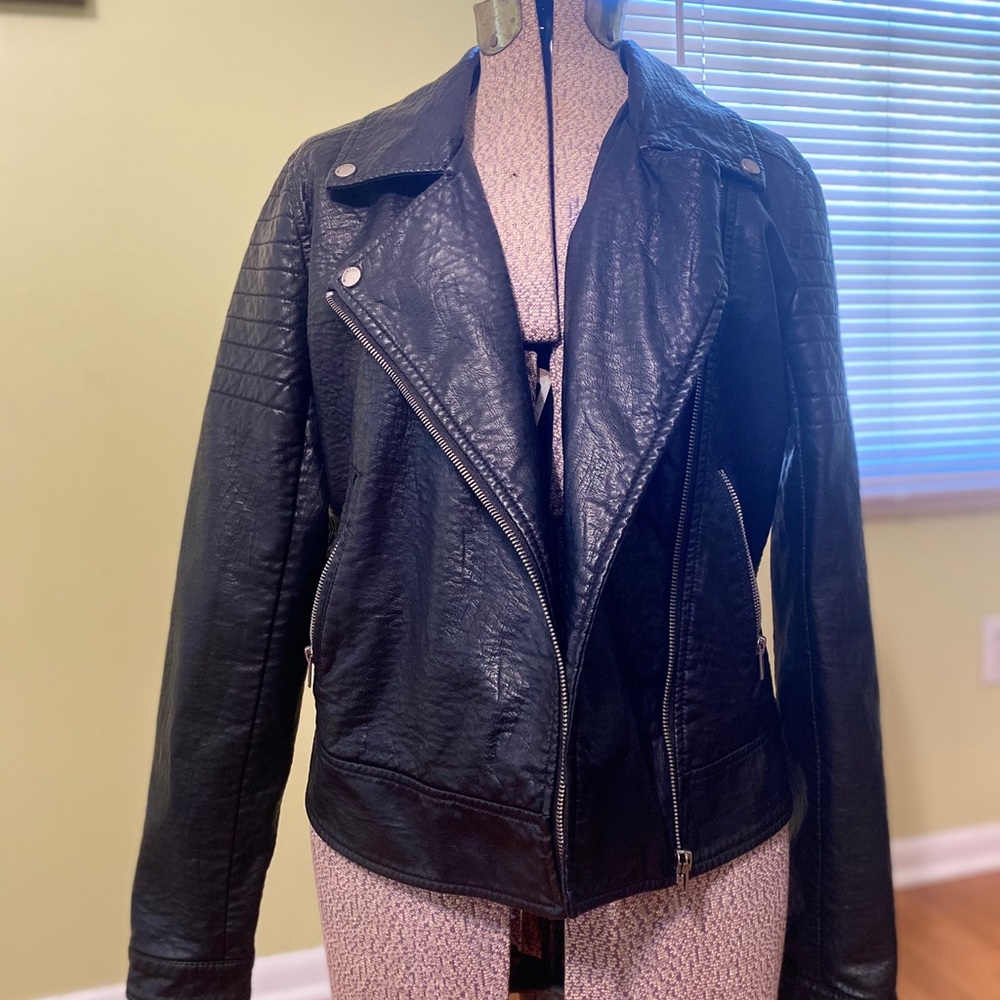 William Rast black non-leather looking jacket